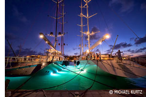 Photo of two yachts at dock