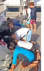 Photo of kids learning about yachting