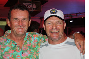 Photo of two yachtsmen at the 2015 St Barths Regatta